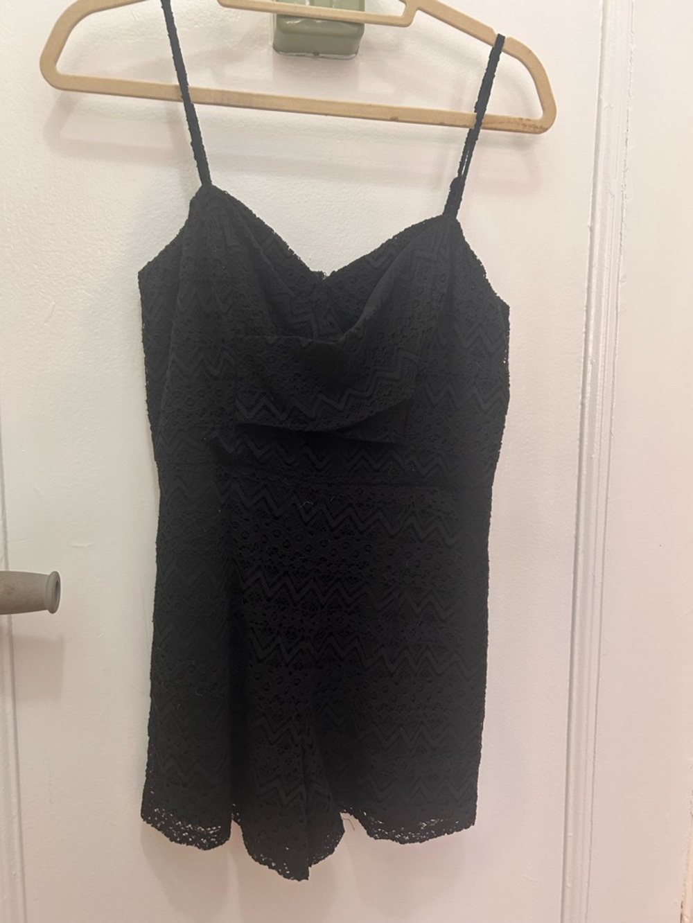 Guess Black Lace Romper